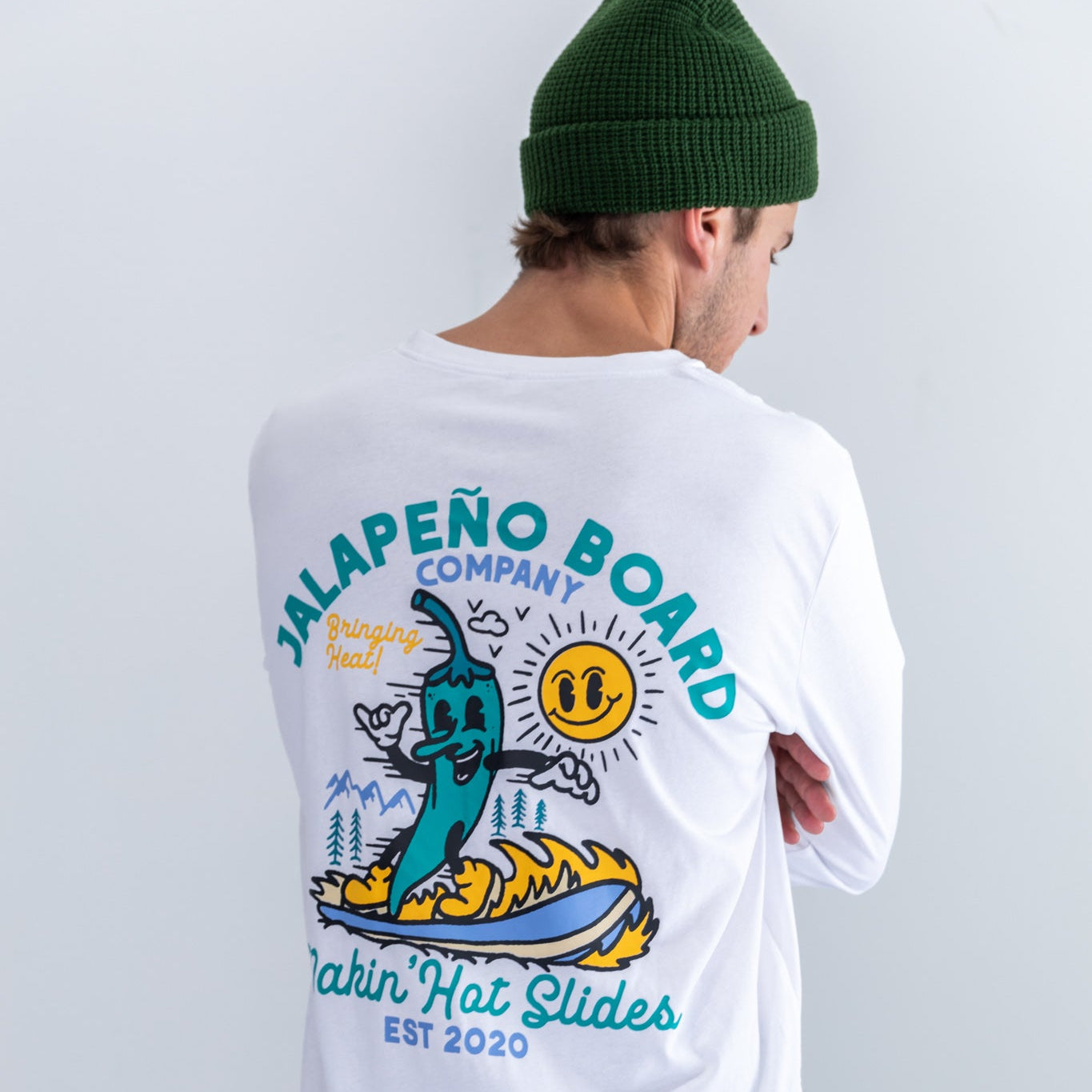 The "Bringing Heat!" Long-sleeve - Jalapeño Board Company