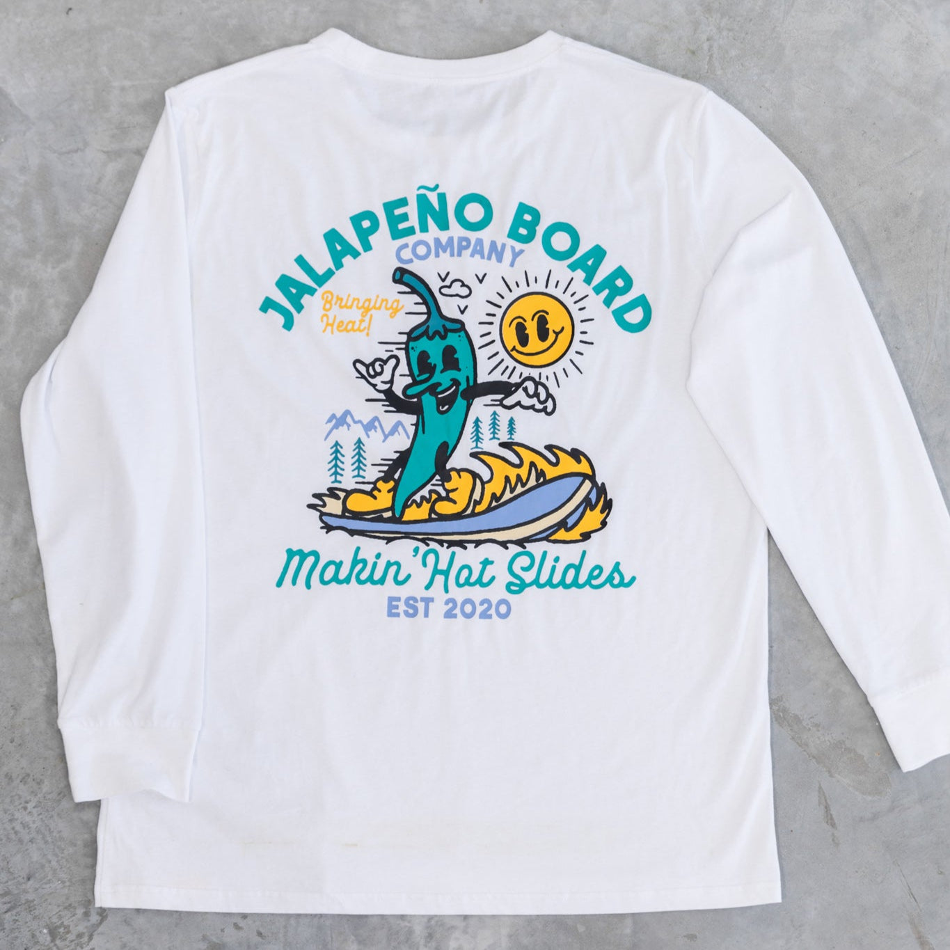 The "Bringing Heat!" Long-sleeve - Jalapeño Board Company